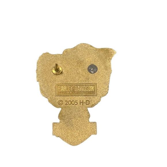 Harley Davidson 2005 Texas Up Wing Eagle And Flag Biker Pin Jacket Vest Hat - Picture 2 of 4